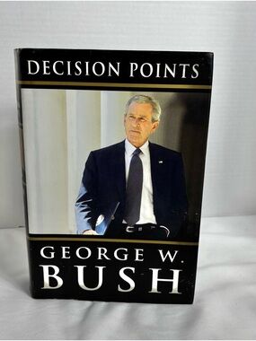 Decision Points Hardcover Book - Black Cover with Photograph